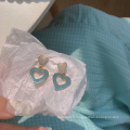 Shangjie OEM Joyas Fashion Femmes Boucles d&#39;oreilles Ins Dainty Boucles d&#39;oreilles Double Color